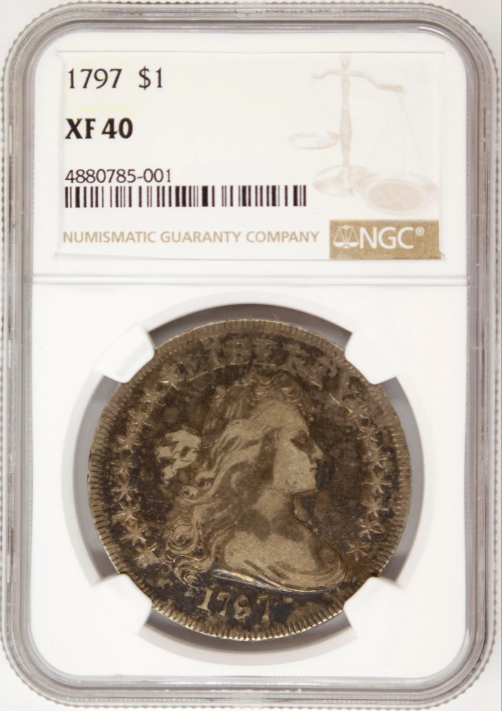 NGC EF-40 1797 Bust Dollar