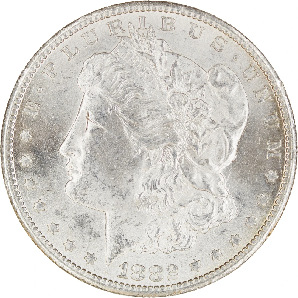 BU-62+ 1882-CC Morgan Dollar