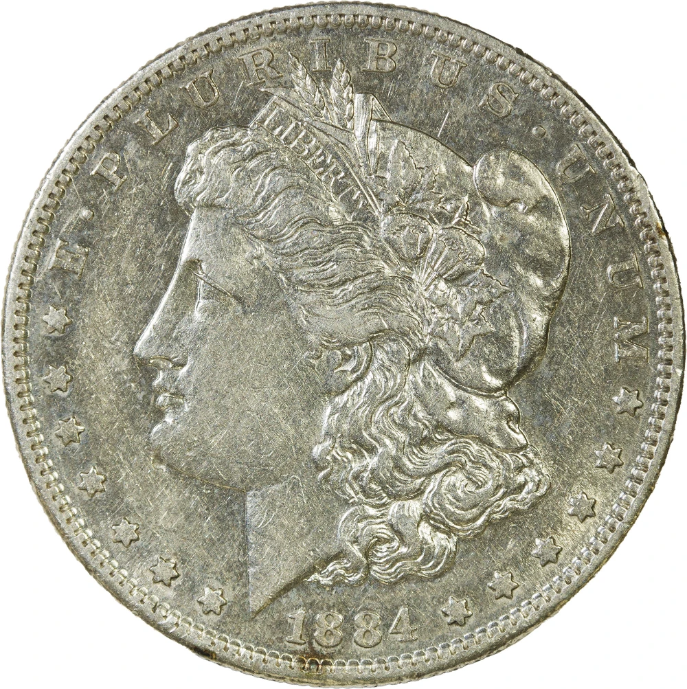 AU-50 Details 1884-S Morgan Dollar