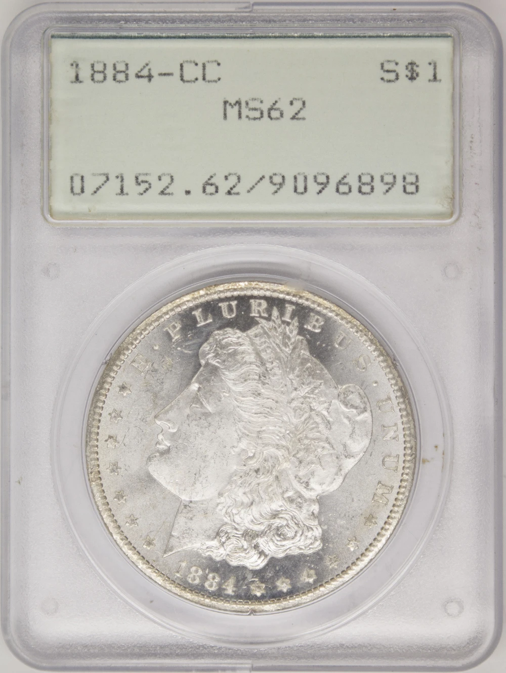 PCGS MS-62 1884-CC Morgan Dollar