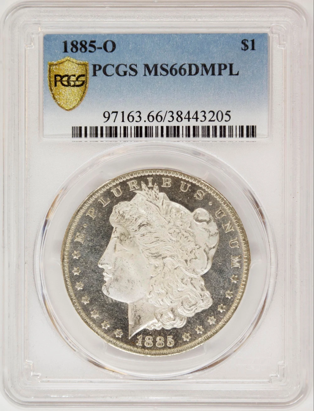 PCGS MS-66 DMPL 1885-O Morgan Dollar
