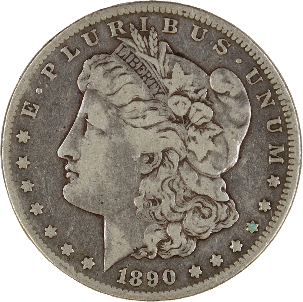 VF-20 Details 1890-CC Morgan Dollar