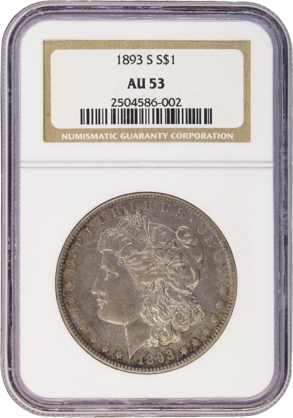 NGC AU-53 1893-S Morgan Dollar Rarity
