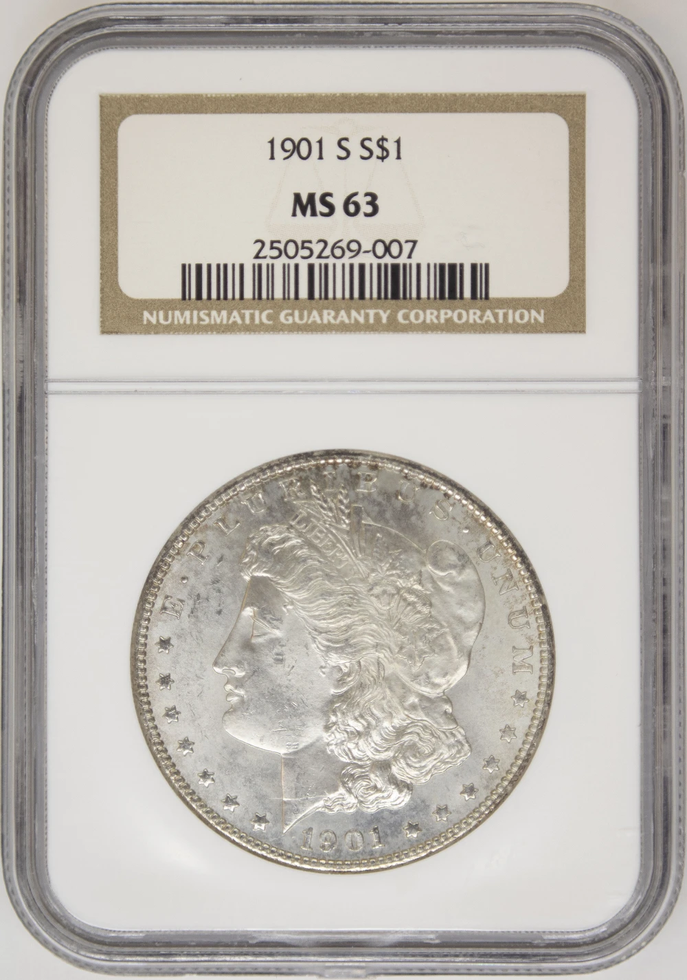 NGC MS-63 1901-S Morgan Dollar