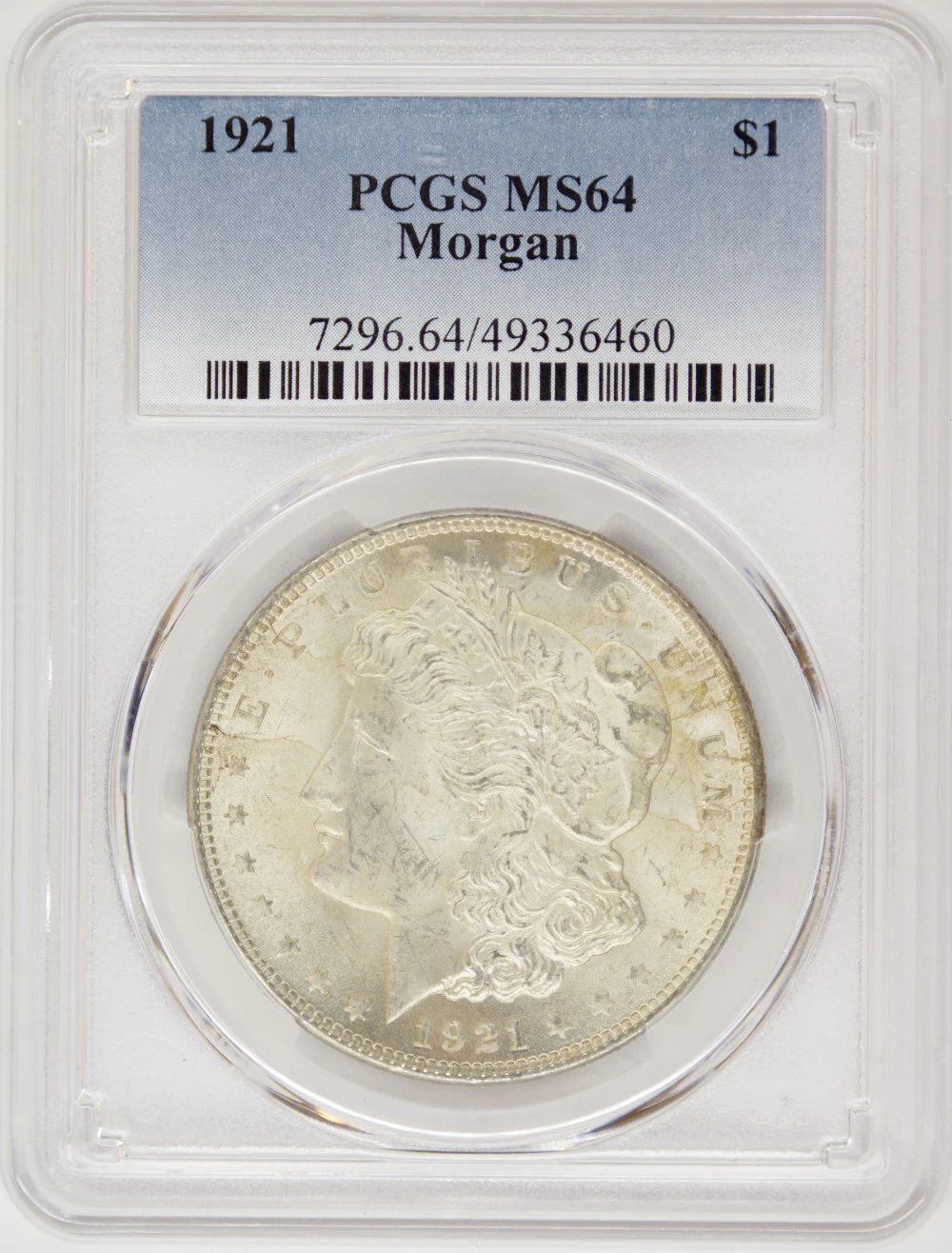 PCGS MS-64 1921 Morgan Dollar