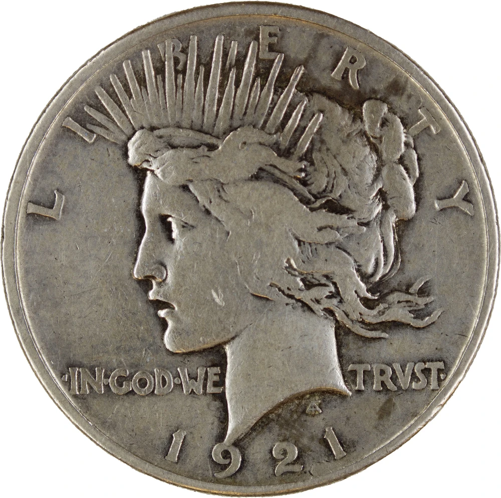 VF-20 Details 1921 Peace Dollar