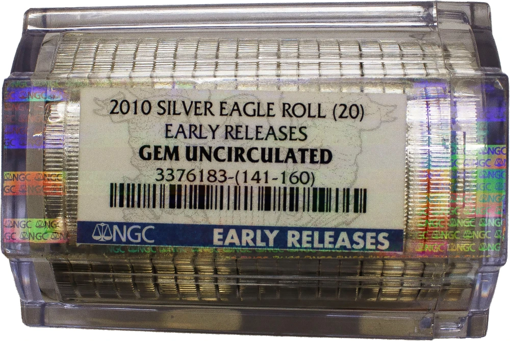 NGC Tubed 2010 Silver Eagle Roll