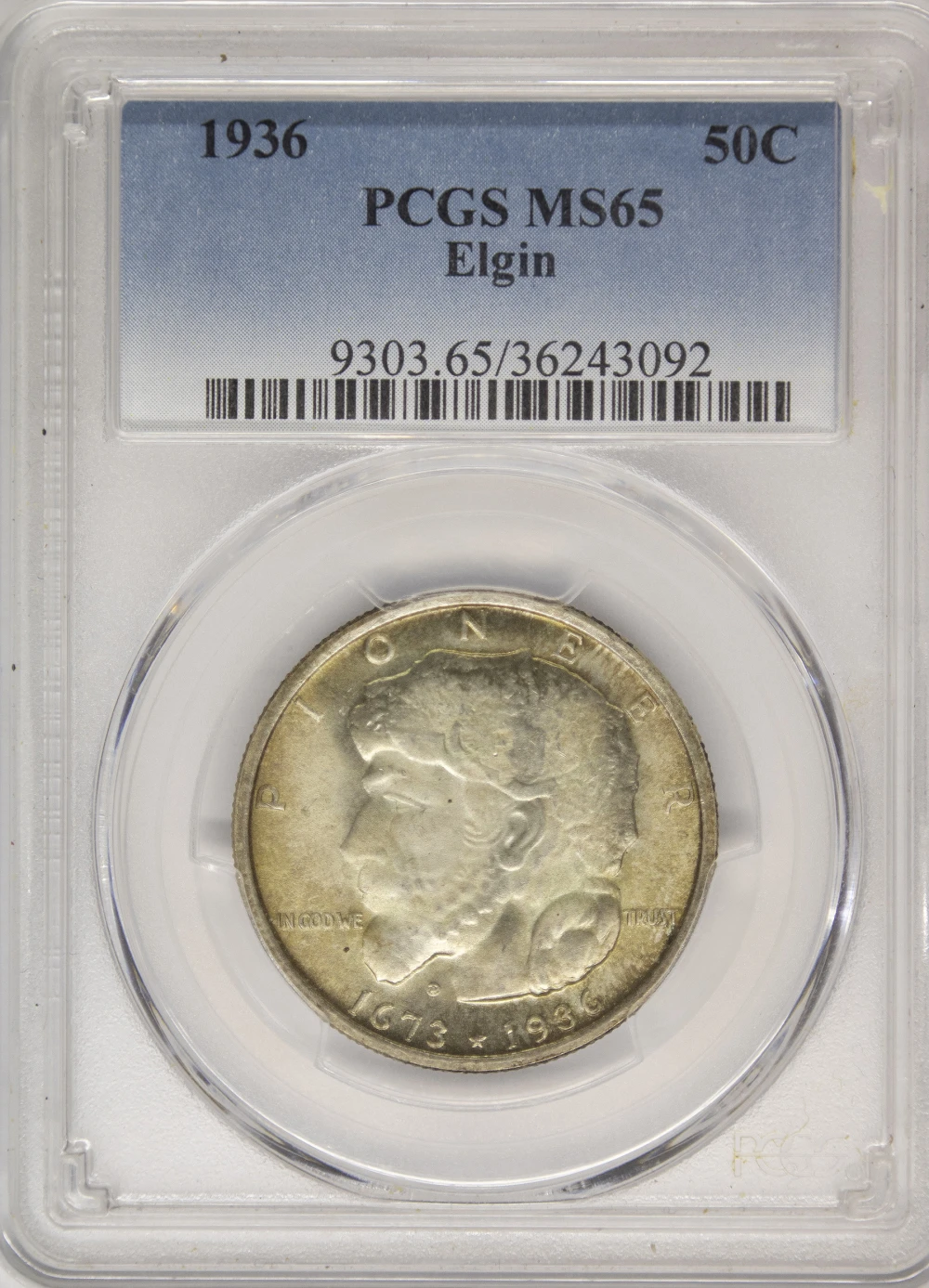 PCGS MS-65 1936 Elgin Half Dollar