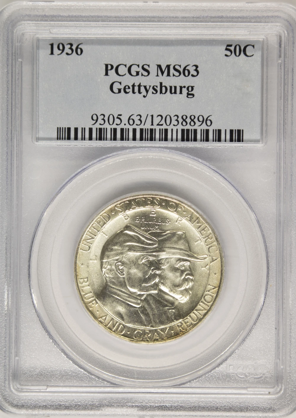 PCGS MS-63 1936 Gettysburg Half Dollar