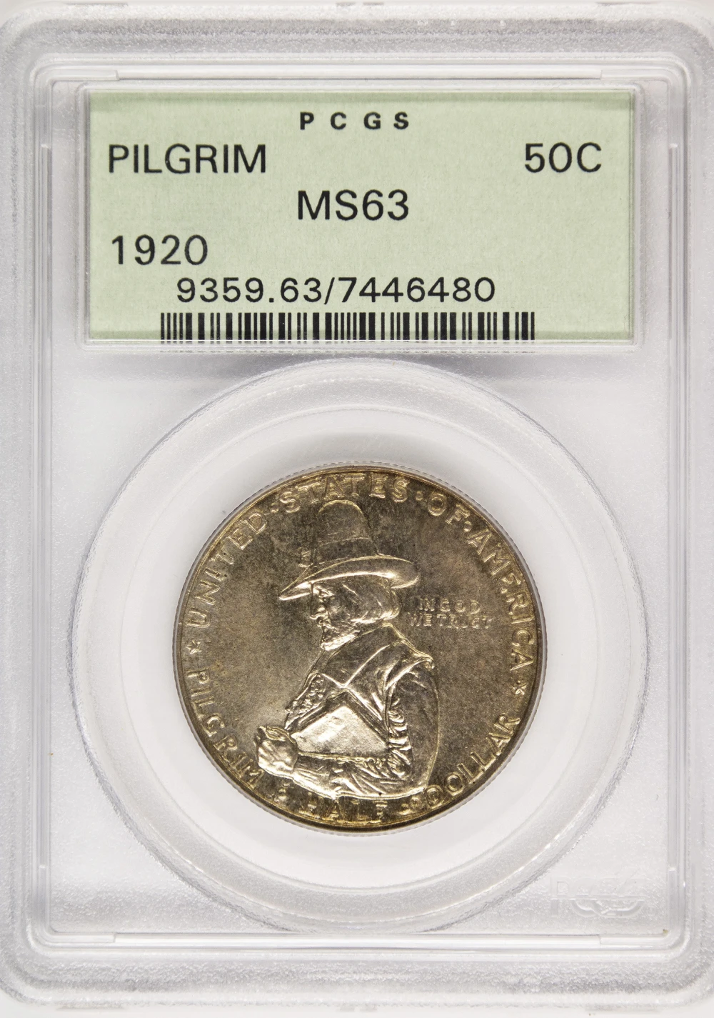 PCGS MS-63 1920 Pilgrim Half Dollar