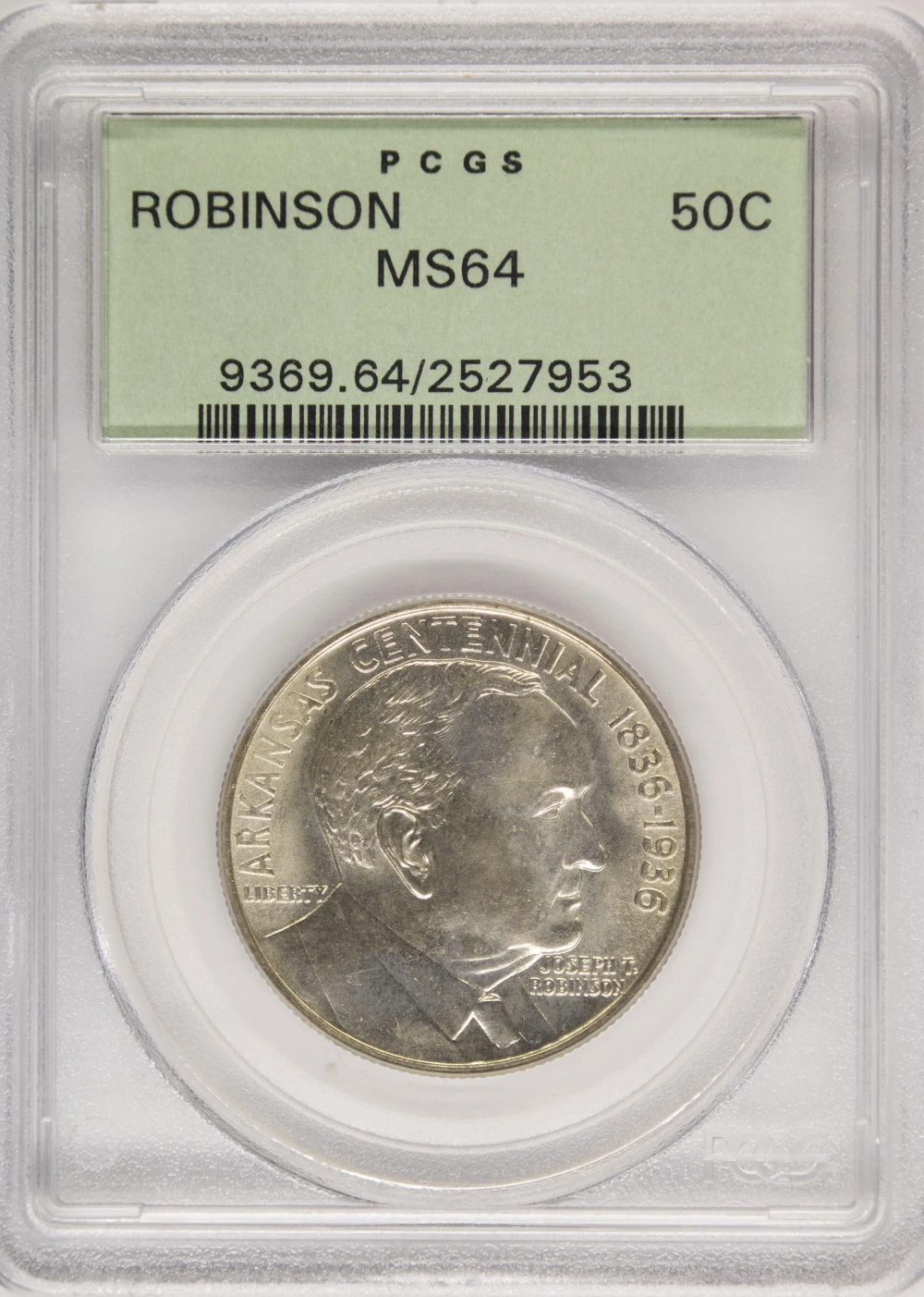 PCGS MS-64 1936 Robinson Half Dollar
