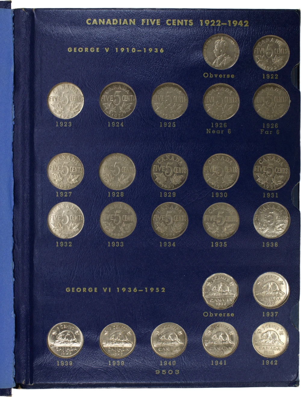 Canada. 1922-1980 Complete Nickel Set
