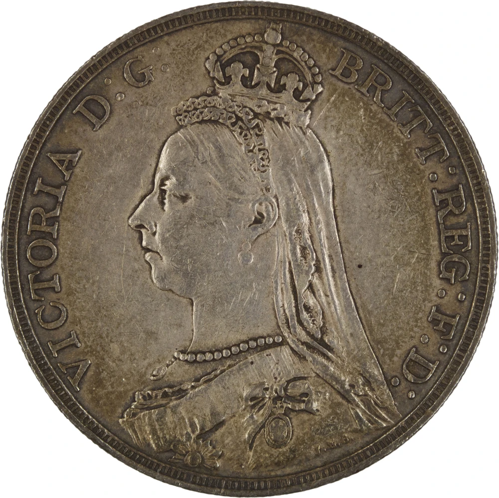Great Britain. EF/AU-45/50 1892 Crown