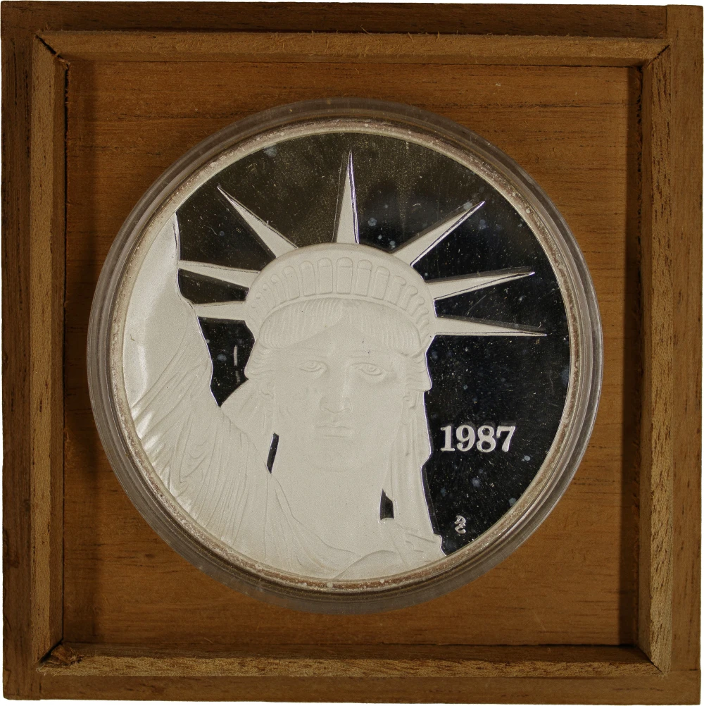 5 Ounce 1987 Liberty Trade Silver 