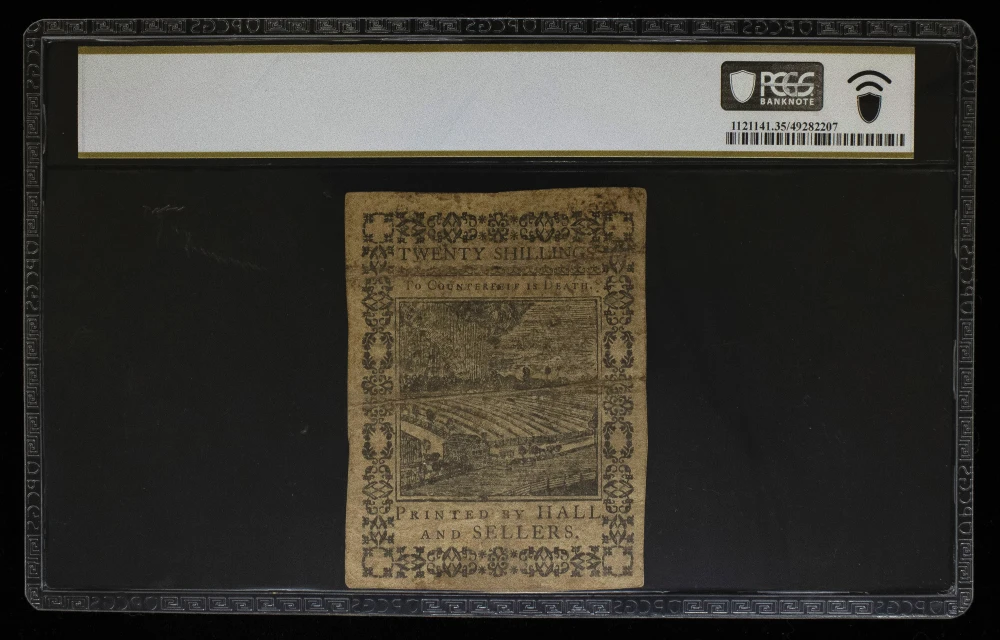 Pennsylvania. PCGS VF-35 1773 Twenty Shillings