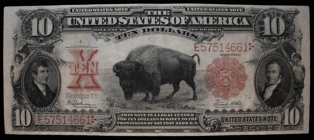 EF 1901 $10 Bison