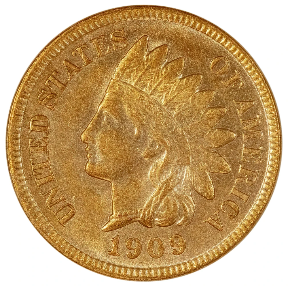 MS-60 Details 1909-S Indian Cent