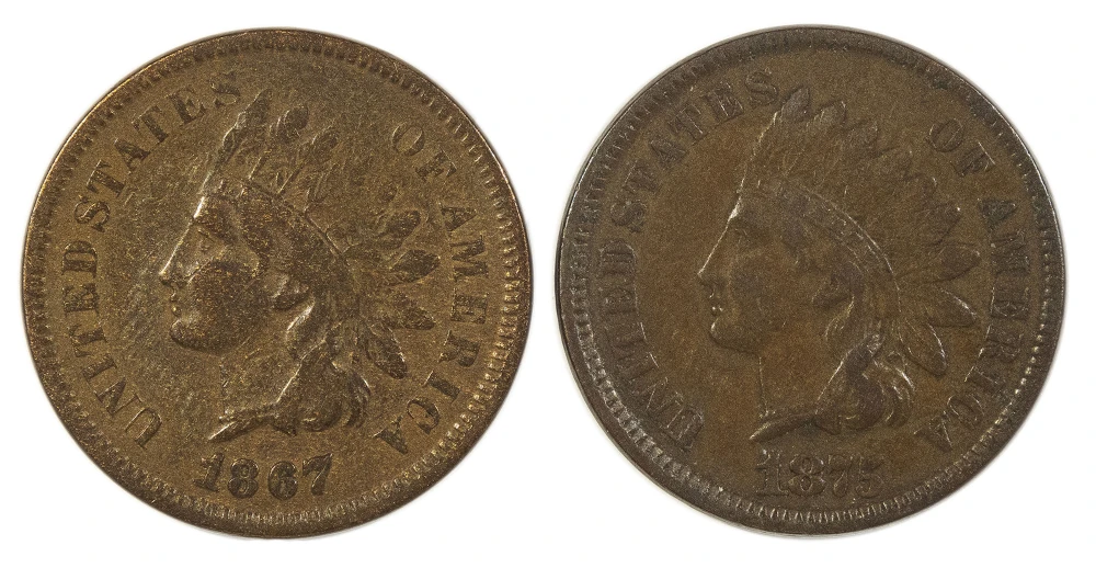 Early Indian Cent Pair