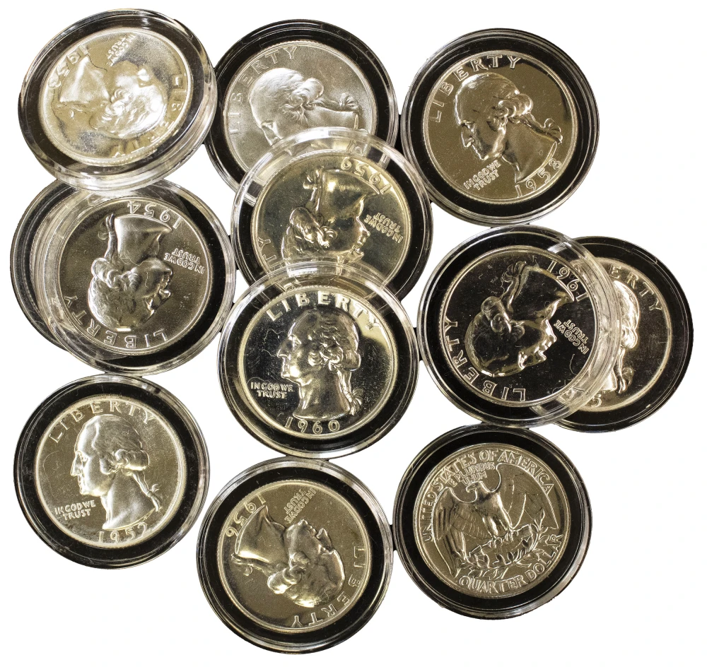 1950-61 Gem Proof Quarter Set
