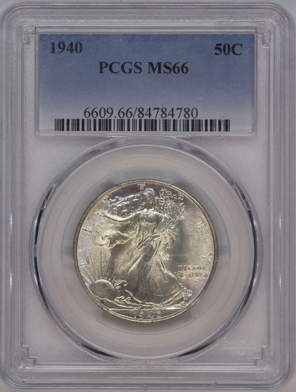 PCGS MS-66 1940 Walking Liberty Half Dollar