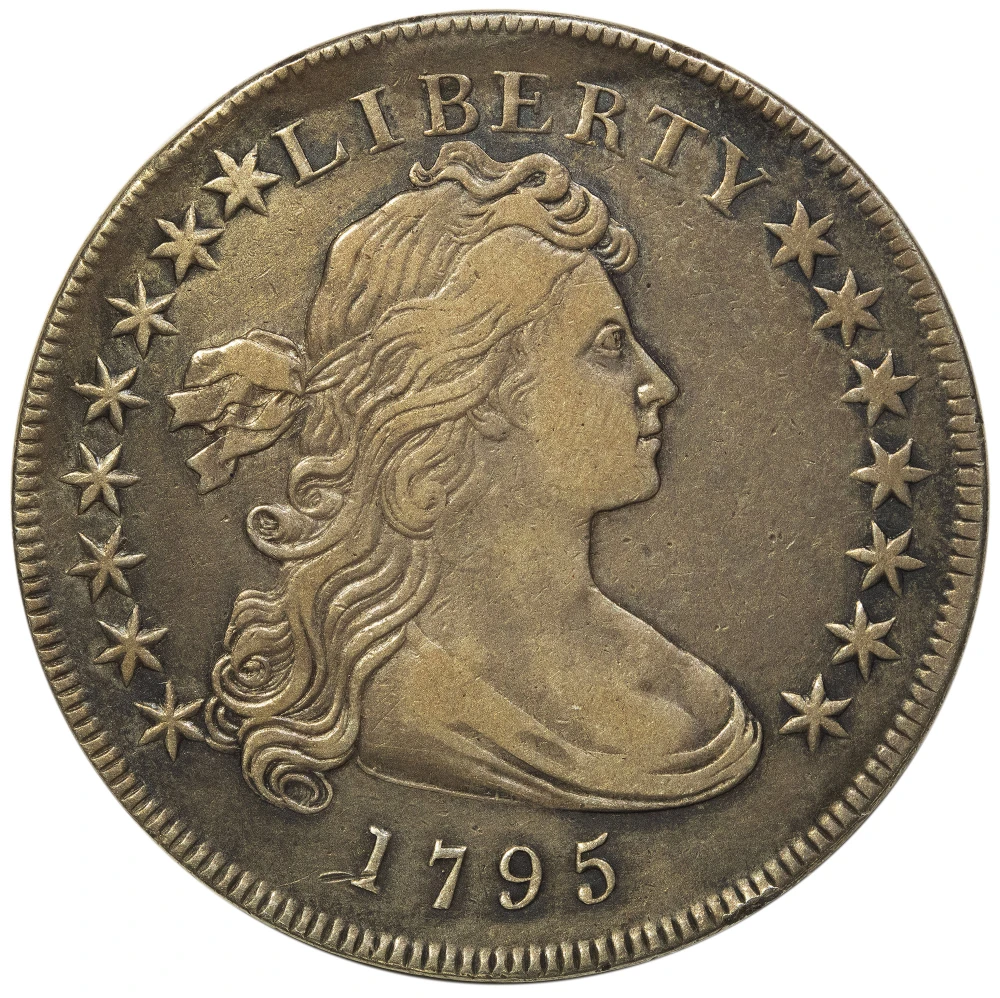EF-40 1795 Draped Bust Silver Dollar