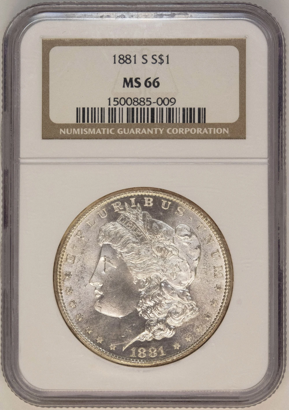 NGC MS-66 1881-S Morgan Dollar