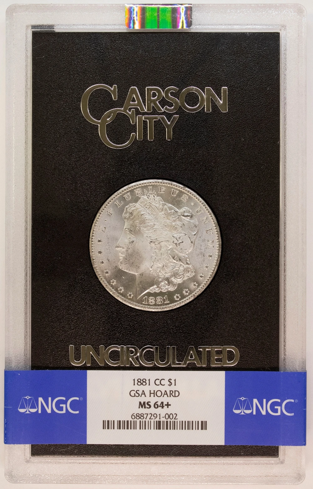 NGC MS-64+ 1881-CC GSA Morgan Dollar