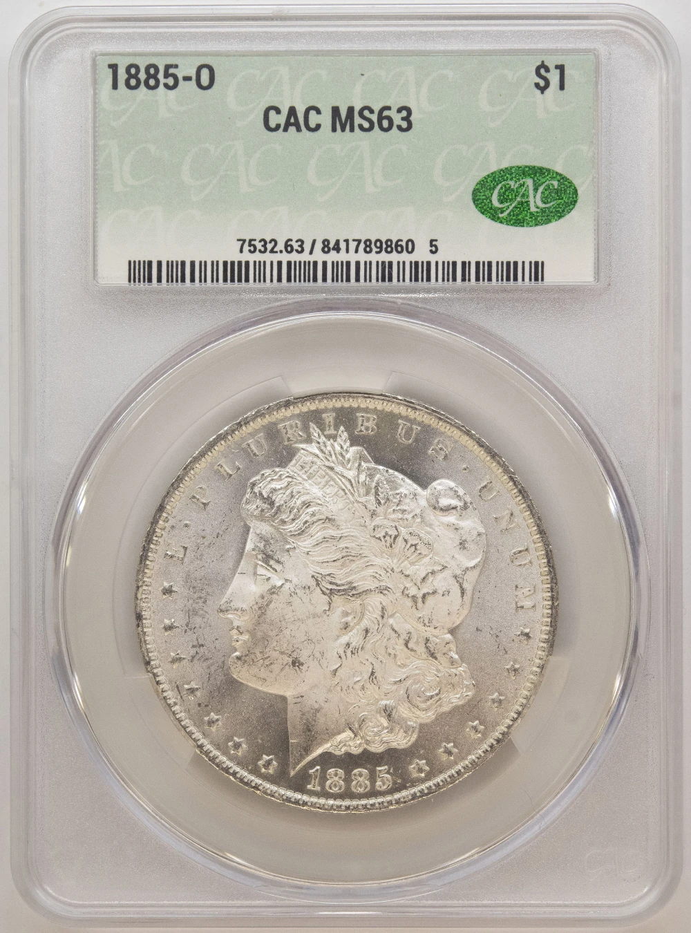 CACG MS-63 1885-O Morgan Dollar