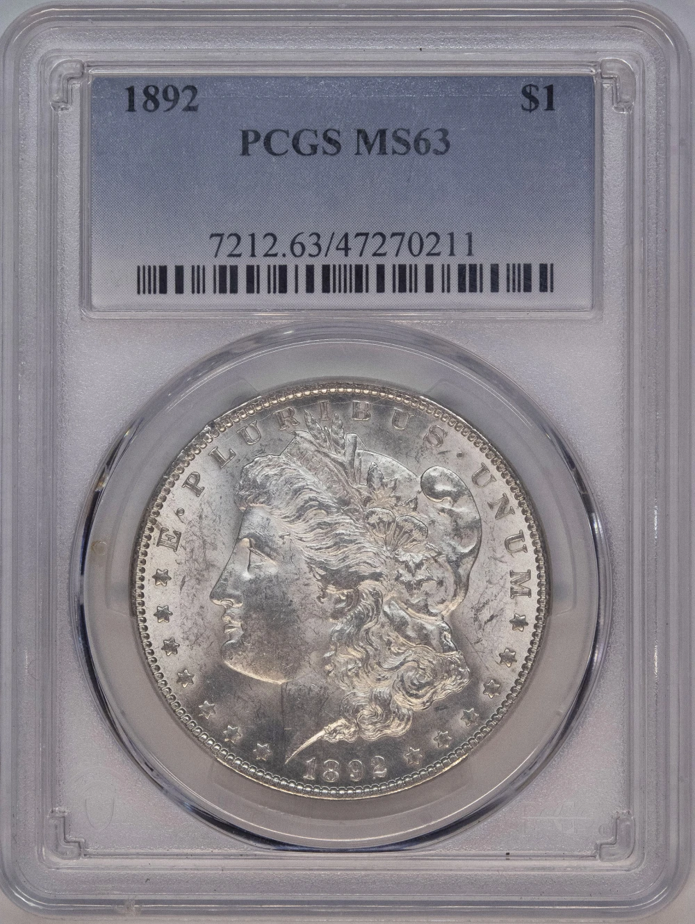 PCGS MS-63 1892 Morgan Dollar