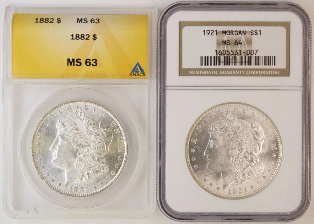 Certified Morgan Dollar Pair