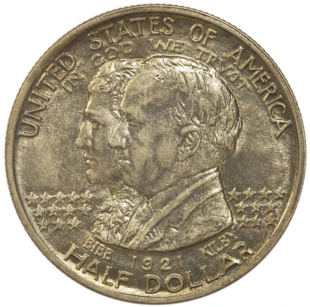 AU-58 1921 Alabama Half Dollar