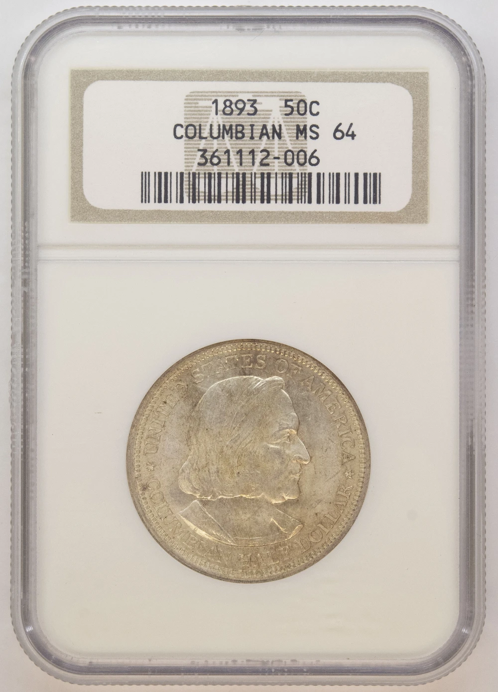 NGC MS-64 1893 Columbian Expo Half Dollar