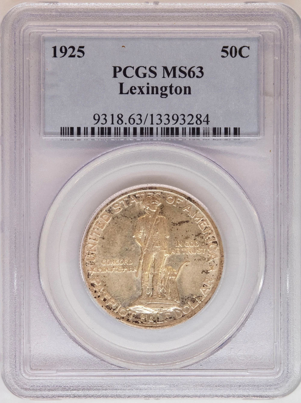 PCGS MS-63 1925 Lexington Half Dollar