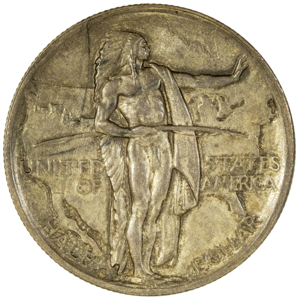 Toned MS-60 1926 Oregon Trail Half Dollar