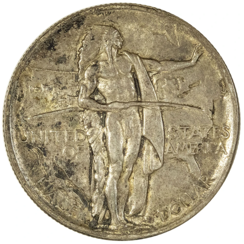 AU-58 1926-S Oregon Trail Half Dollar