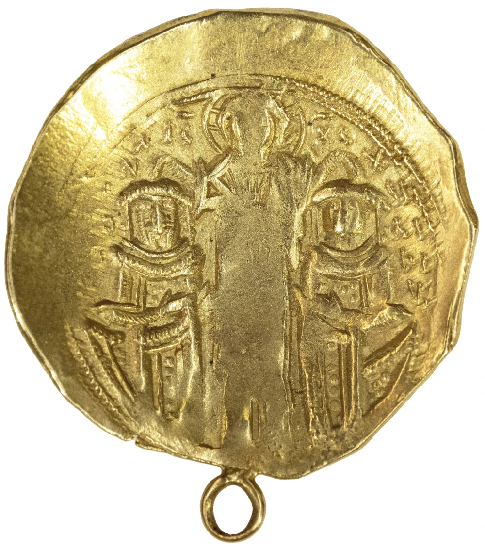 Byzantine. Looped VF 13th-C Gold Hyperpyron 