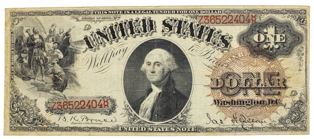 VF Series 1880 United States Note $1