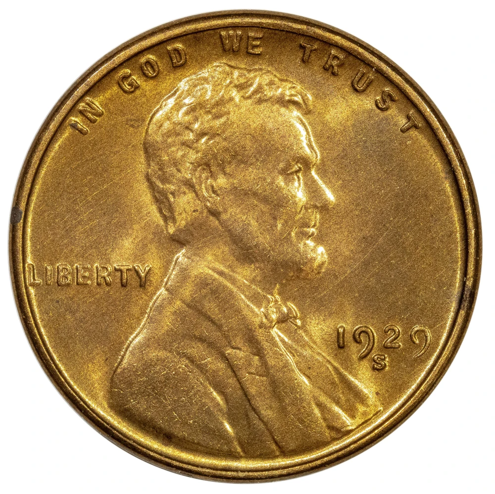 Choice MS-64 RB 1929-S Lincoln Cent