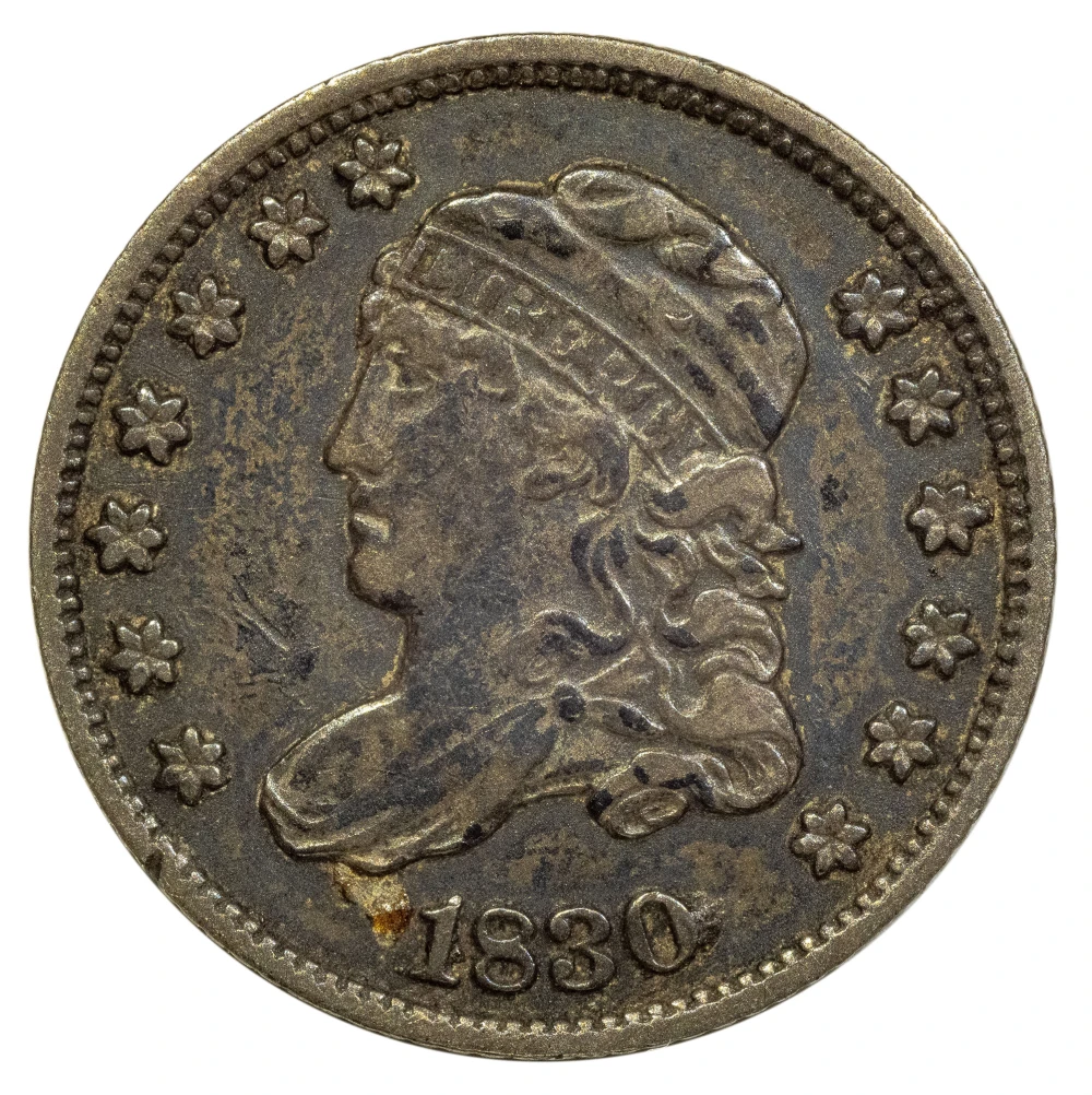 Choice VF-35 1830 Bust Half Dime