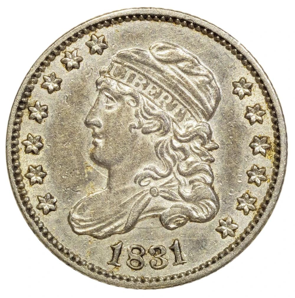AU-50 1831 Bust Half Dime