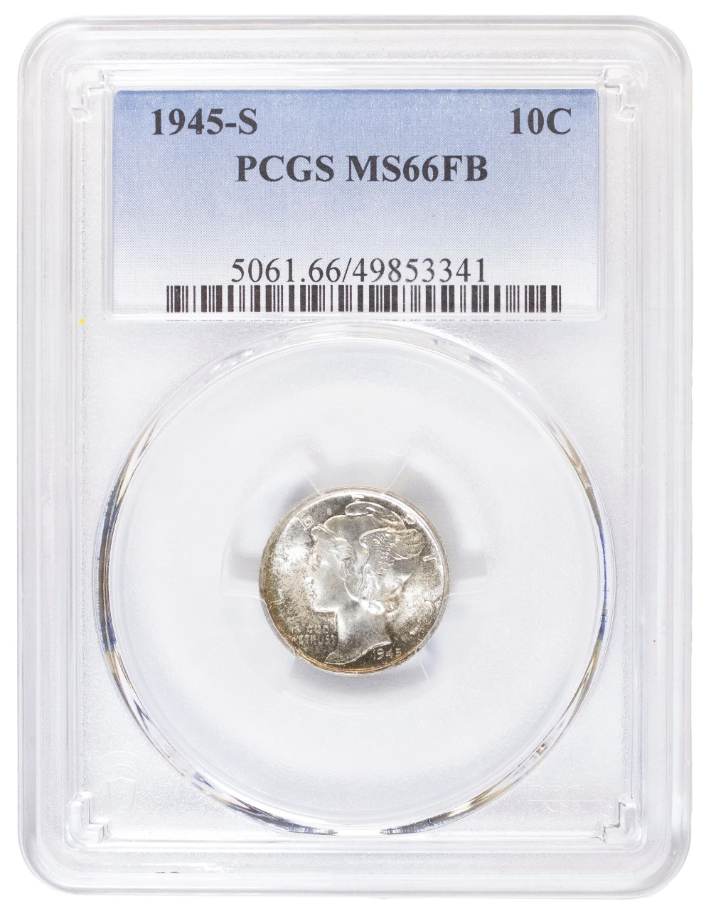 PCGS MS-66 FB 1945-S Mercury Dime
