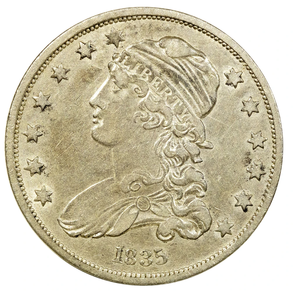 Lustrous EF-45 1835 Bust Quarter