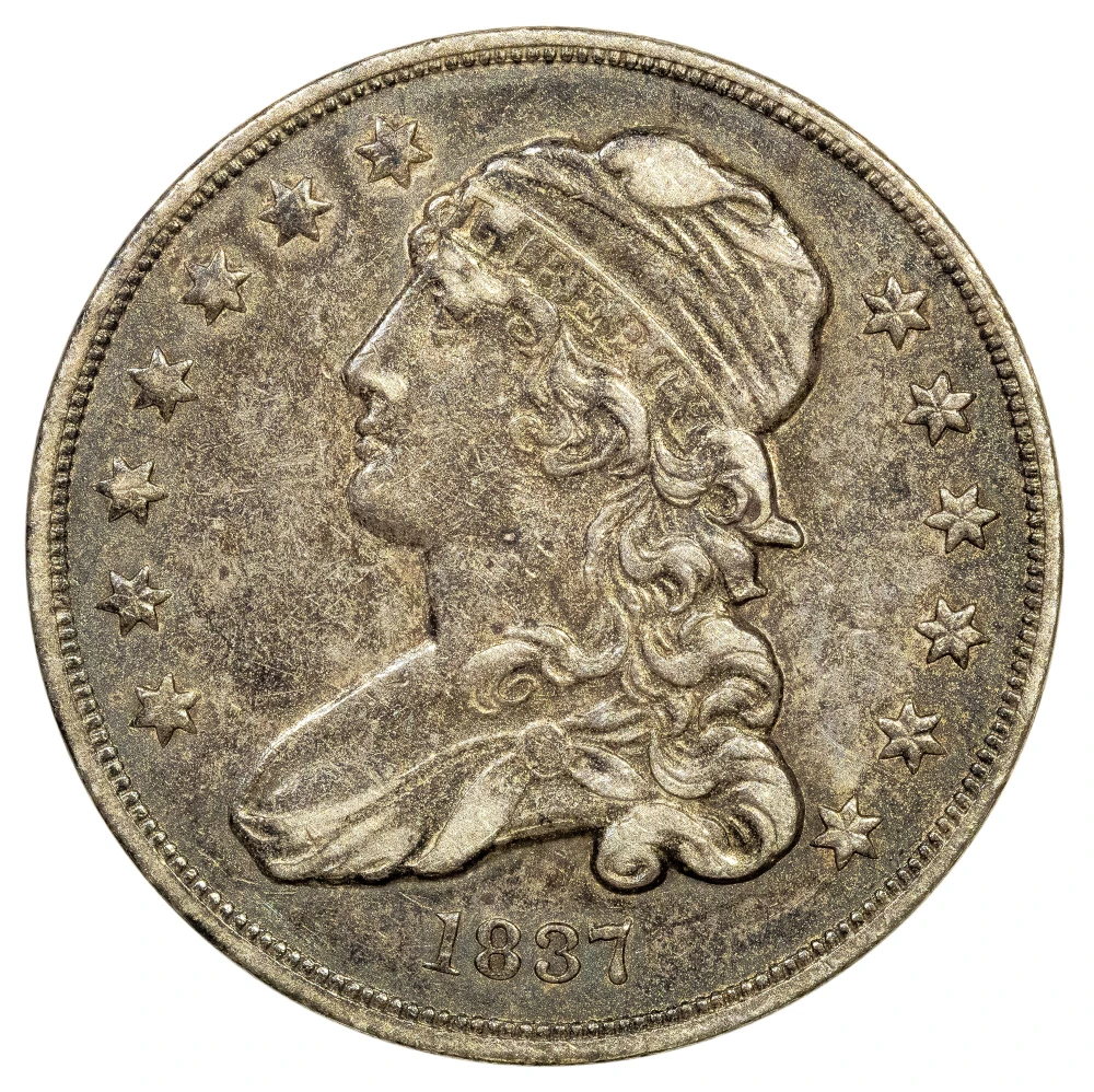 EF-45 1837 Bust Quarter