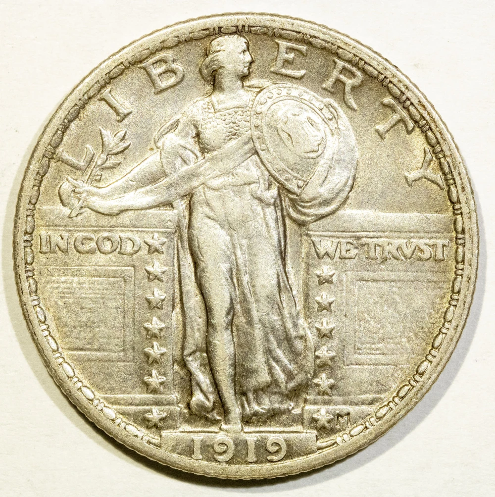AU-50 1919 Standing Liberty Quarter