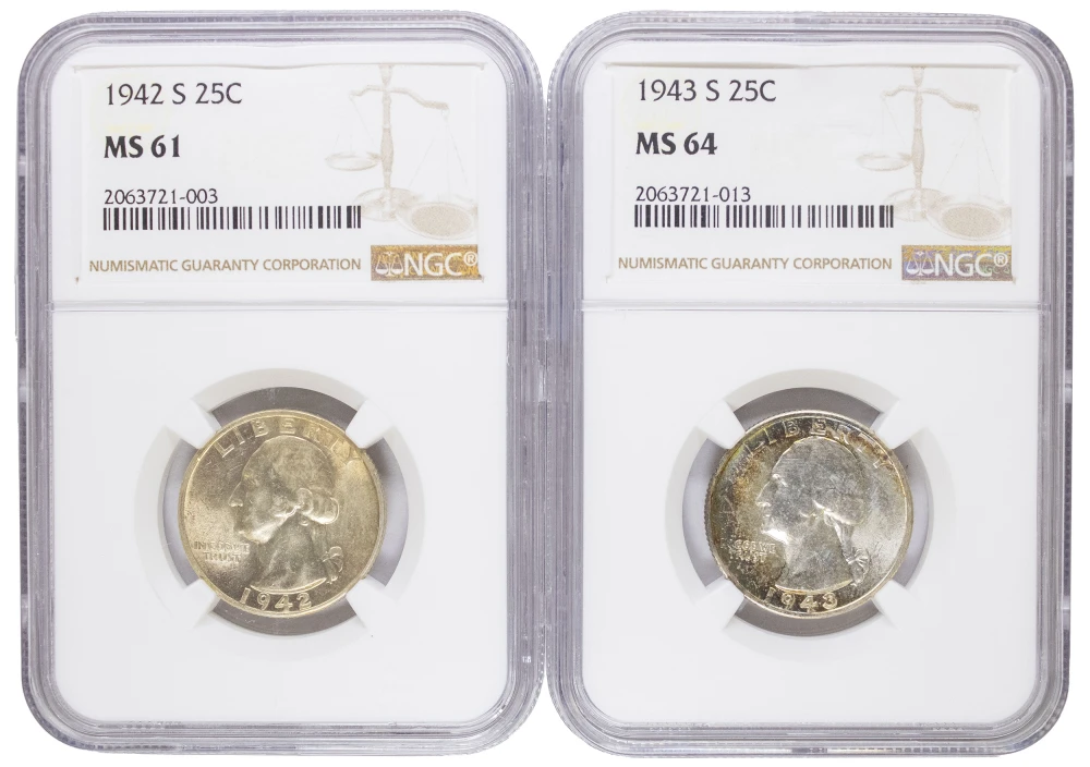 NGC San Francisco Quarter Pair
