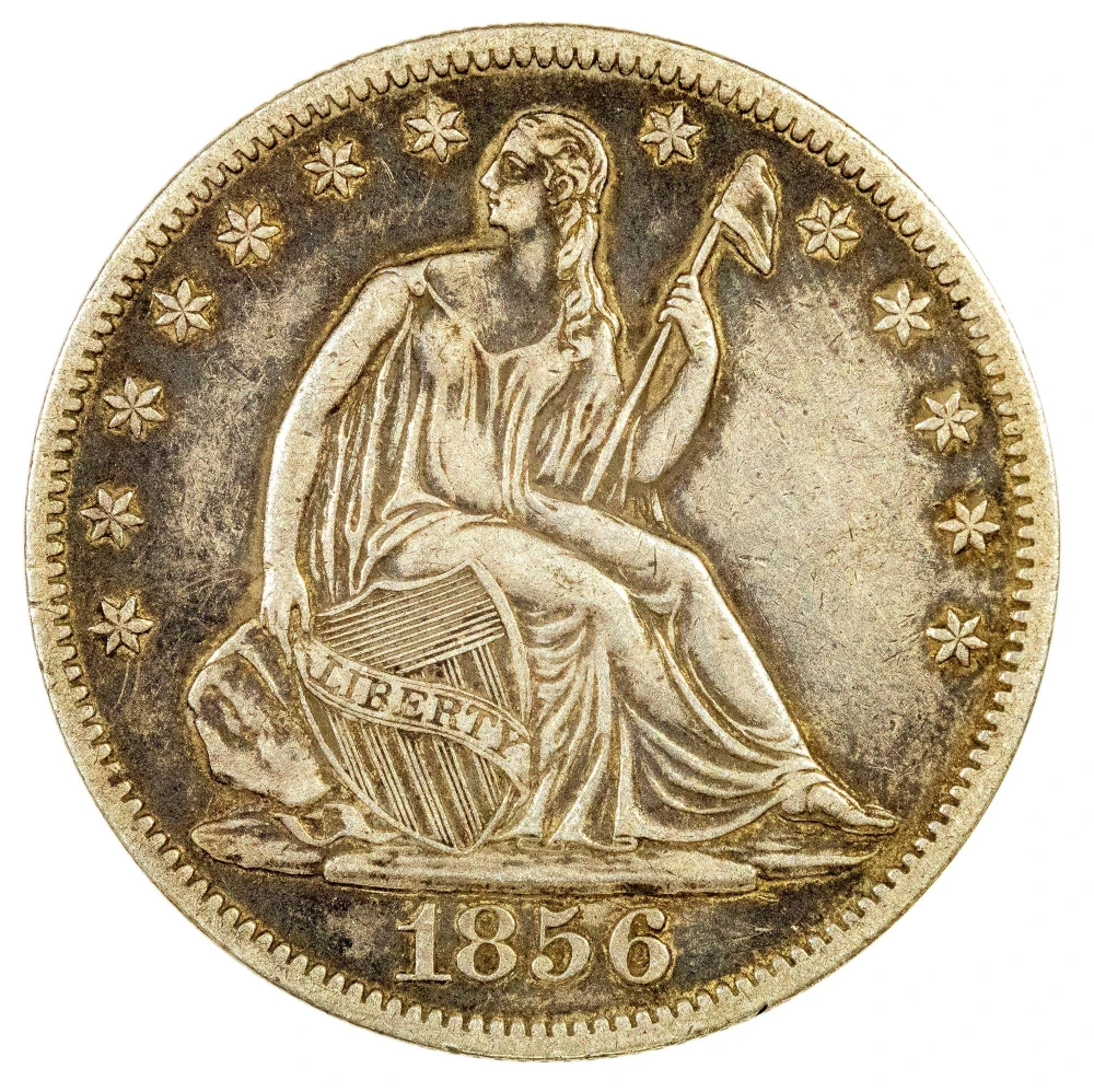 EF-40+ 1856-O Seated Half Dollar