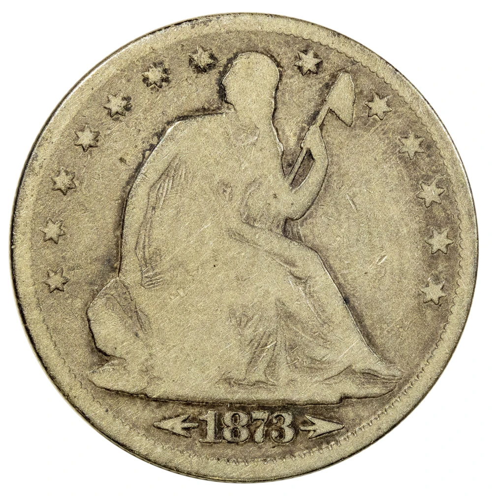 Good-4 1873-CC Arrows Half Dollar