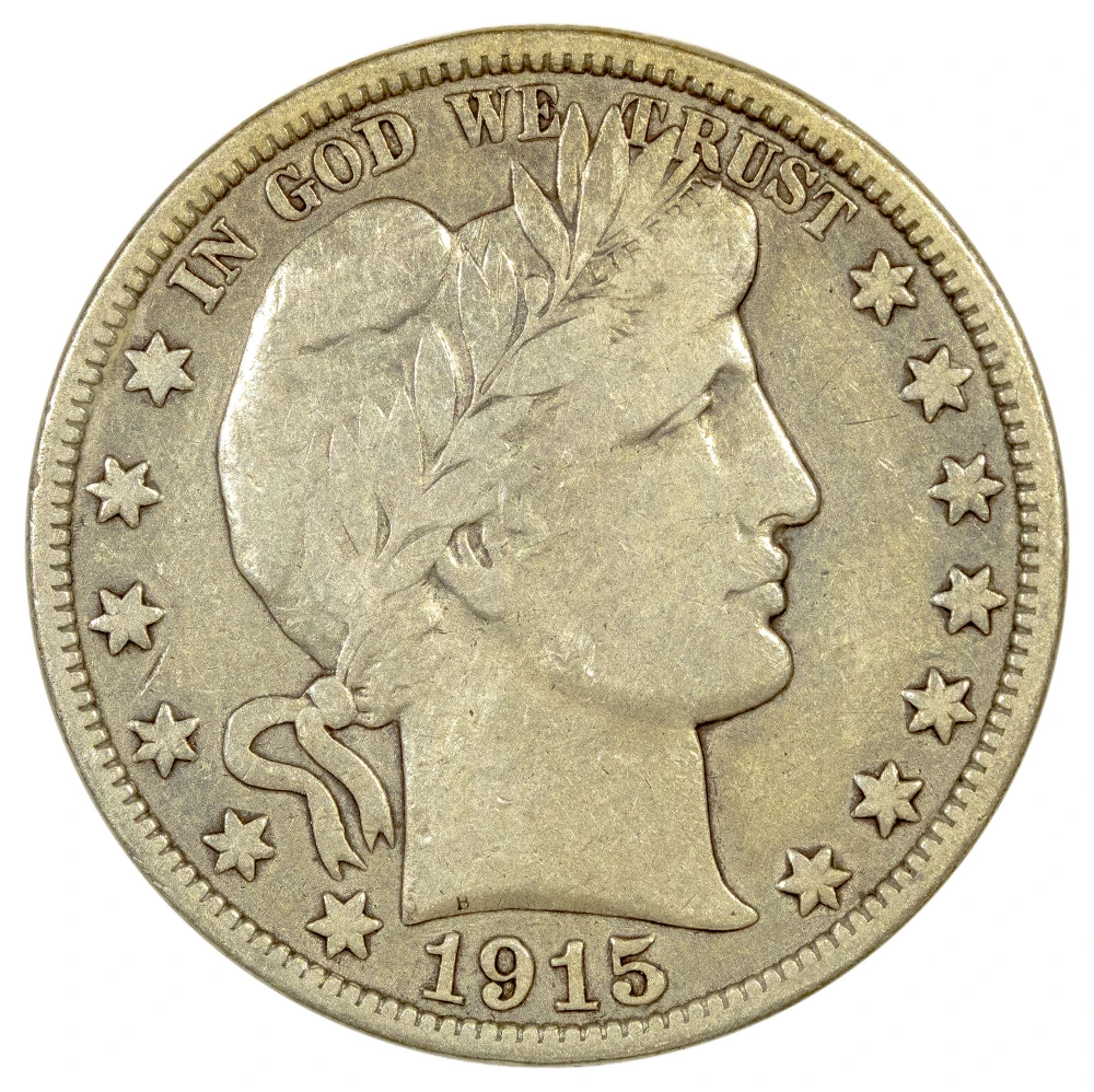 Another Fine-12 1915 Barber Half Dollar