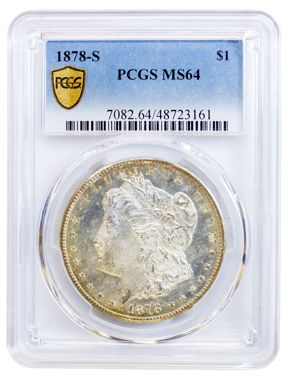 PCGS MS-64 Toned 1878-S Morgan Dollar