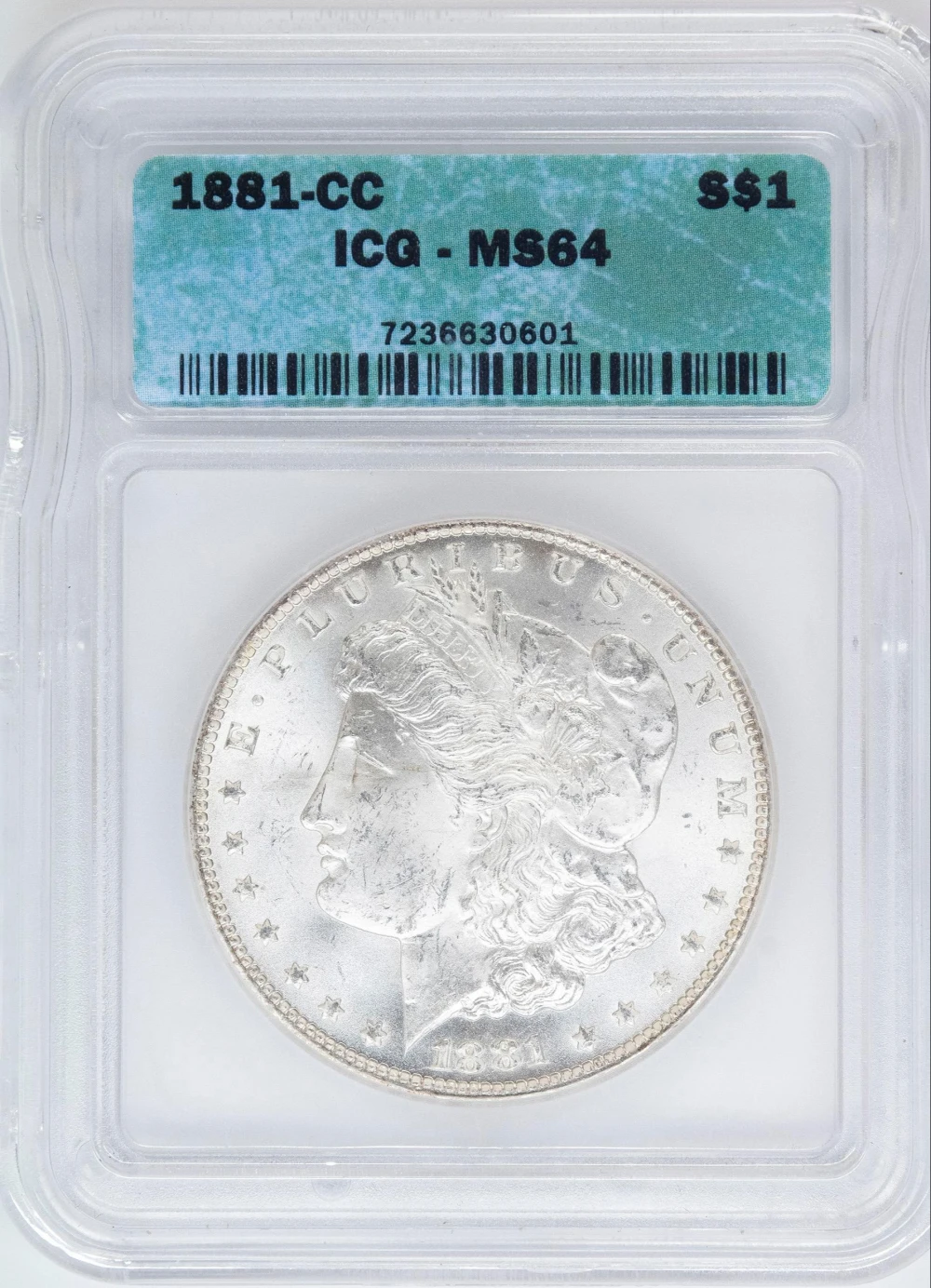 ICG MS-64 1881-CC Morgan Dollar